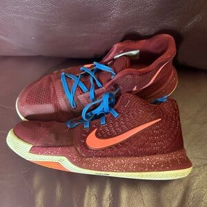 Nike Burgundy Kyrie shoes